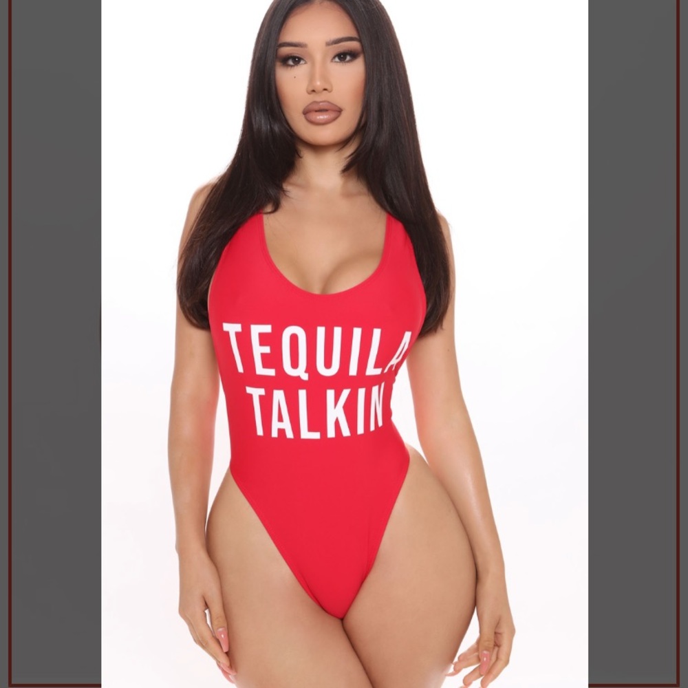 Fashion Nova Red Swimsuit